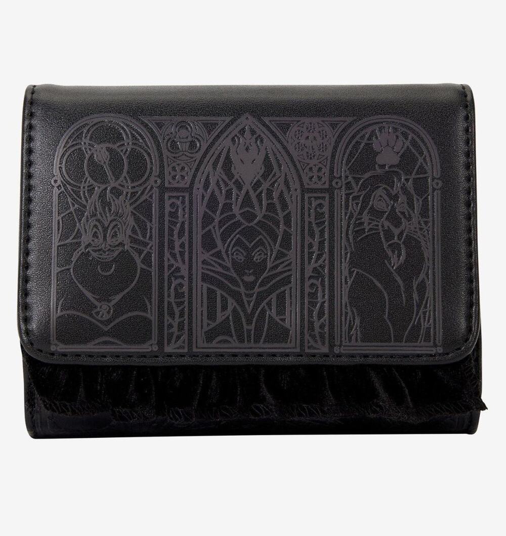 Loungefly Villains Tonal Stained Glass Wallet NWT
